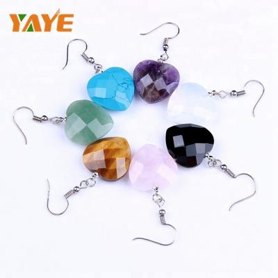 China Wholesale Bulk Natural Stones Earing Crystal Earing Chakra Stones Jewelry from Europe for sale