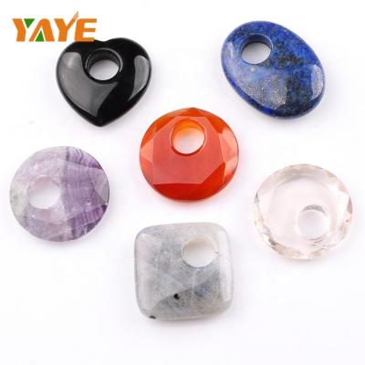 China Natural Stone Decoration Etc Donut Pendants wholesale bulk custom shape home pendant for gifts for sale