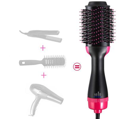 China Household One Step Palette High Quality Hair Dryer and Salon Hot Air Volumizer Styling Brush Negative Ion Generator Hair Straightener Curler for sale