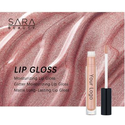 China Waterproof Custom Make Up Multicolor Liquid Makeup Lipstick Lip Gloss Private Label for sale