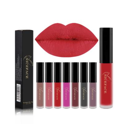 China Waterproof Wholesale 24 Color Makeup Long-Lasting Lip Gloss Cosmetics Matt Nude Gloss Cosmetics Red Matte Liquid Lipstick for sale