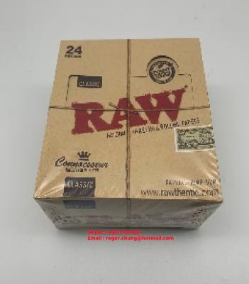 China RAW Kingsize Slim + Tips slow burning papers. for sale