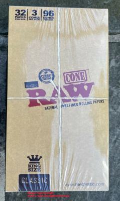 China RAW Brown cone 1¼  slow burning papers for sale