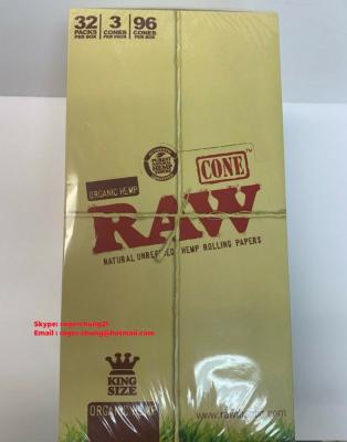 China RAW Organic cone king  slow burning papers for sale