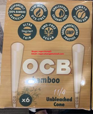 China OCB 1 1/4 cone Rolling Paper Slow Burning Papers. for sale