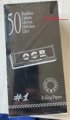 China OCB Premium 70mm SizeBlack  Rolling Paper Slow Burning Papers. for sale