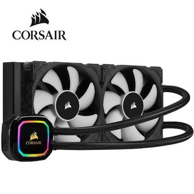 China Corsair Computer Case iCUE H100i RGB Pro XT 240mm Radiator Dual 120mm PWM Fans Software Control CPU Liquid Cooler for sale