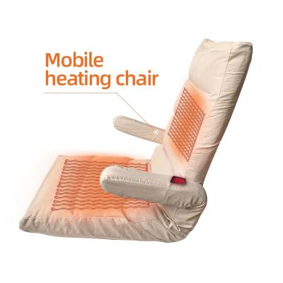 China Mobie USB Heated Chair Snowwolf Outdoor Mobile Smart Heating Foldable Chair Heated Stadium Seats For Bleachers With Back Support for sale