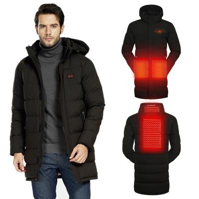 China Viable USB Heated Jacket Winter Jacket For Men With Hood Heated Thermal Jacket Waterproof Heating Clothing For Men for sale