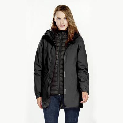 China Anti-shrink Battery Electric Heating Clothes Heated Jacket Apparel For Women USB Smart Thermal Heated Coat for sale