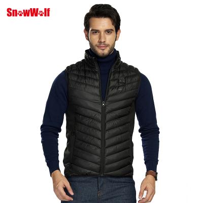 China USB Carbon Smart Infrared Fiber Anti-Shrink Heated Vest Lightweight Men's Vest for sale