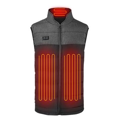 China Adjustable Anti-Shrink USB Charging Heated Vest Hunting Jacket Slleeveless Clothing For Men for sale