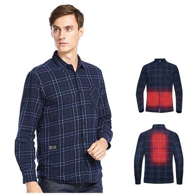 China Hot Sale Anti-Shrink Men's Battery Warm Winter Shirt Electric Heating Men's Casual Office Shirt Breathable Passionate Shirt for Men for sale