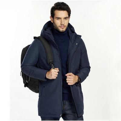 China Breathable Rechargeable Battery Mens Heated Down Jacket Smart Heated Clothing for sale