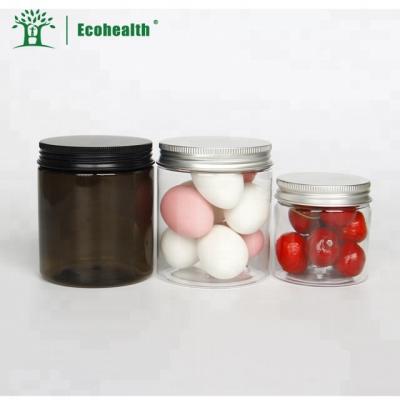 China Factory Food 400ML 500ml 100% Corn Made Eco Based Bio Based Candy Pla Cylinder Jars Voss Sweet Shape Containers for sale