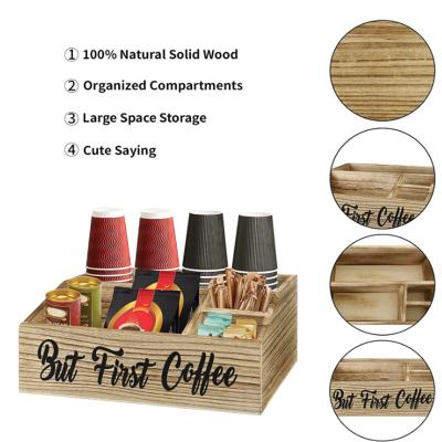 China Europe Wholesale Hot Sale Wooden Coffee Box Customize Christmas Gift Party Decoration Wooden Coffee Box for sale