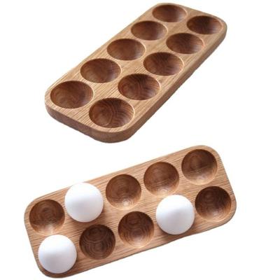 China High Quality Customized Wooden Egg Tray Creative Wooden Egg Tray Countertops Size Dish New Arrival Eco-friendly Material for sale