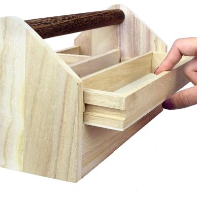 China Europe wholesale high quality natural wood small color crafts decoration wooden box for sale