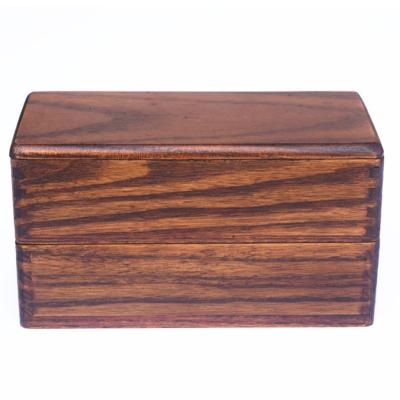 China China Natural Solid Wood Students Lunch Wooden Box Portable Food Lunch Box Wooden Bento Box for sale