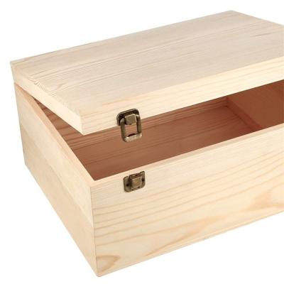 China High Quality Unfinished Miscellaneous Household Storage China Low Price Wooden Box Wooden Box for sale