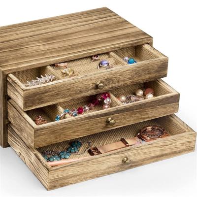 China Custom Made High Quality Solid Soft Outdoor Home Storage China Wood Box Wooden Jewelry Box for sale