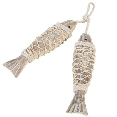 China Eco-friendly Creative Custom Wood Wall Hanging Fish Wall Decoration High Quality Wooden Fish Wall Decoration for sale