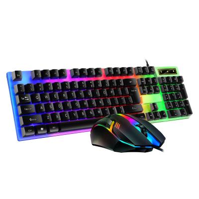 China Ultra Slim USB Keyboard+Mouse Backlight Set Ergonomic Gaming Keyboard and Mouse Set for PC Laptop Gamer for sale