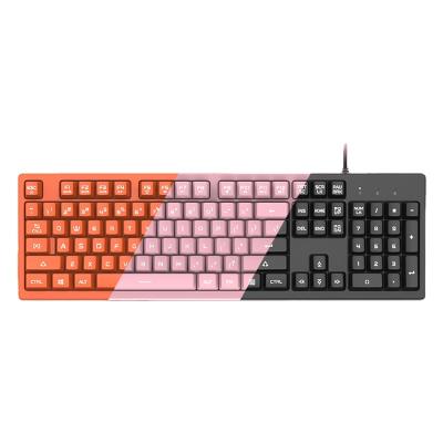 China Ergonomic DKS100 USB Numeric Keypad Wired Feel Membrane Backlit Mechanical Computer Keyboard for sale