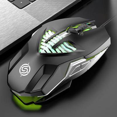 China 6d Gaming Wired Ergonomic Computer Eating Chicken With Backlit For PC Gamers Mouse Laptop Accessories Wired Mouse Gaming Mouse for sale