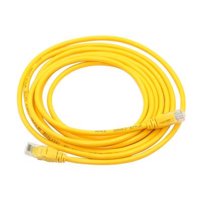 China Five kinds YELLOW super yellow CAT 5 router network cable jumper 1.2m 3m 5m computer 10m network switchgear finished product for sale