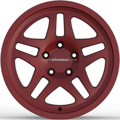 China A356.2 ALUMINUM ALLOY 17 Inch Polished With Red Color Casting 17X7.5 ET25 5X120 CB 74.1 Aluminum Alloy Car Wheels Edges Off Road Wheels for sale