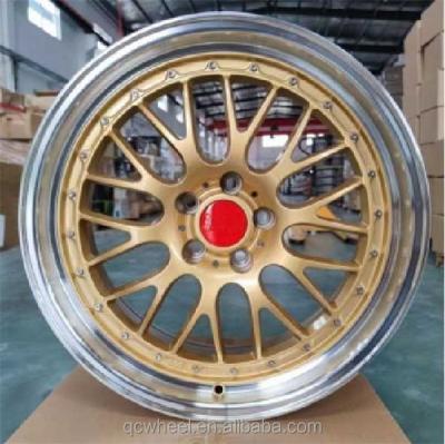 China A356.2 White Bronze Spock Aluminum ALLOY With Black Lip Bolt On Lip Casting 106 1 Aluminum Alloy Car Wheels Rims for sale