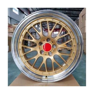 China ET 30-40 PCD 5*112-5*120 CB 66.6-73.1 face price gold color machined alloy wheel rims wheel hub weight for sale