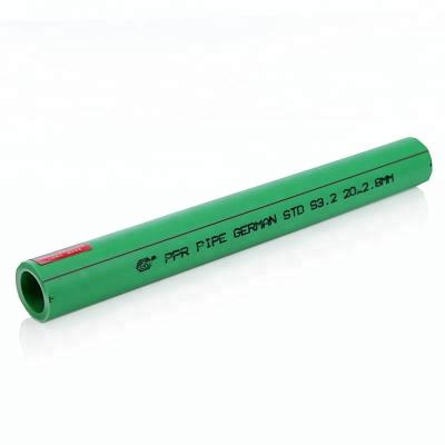 China GA brand anti-corrosion green color 20-160mm ppr pipe white ppr plastic pipe for sale