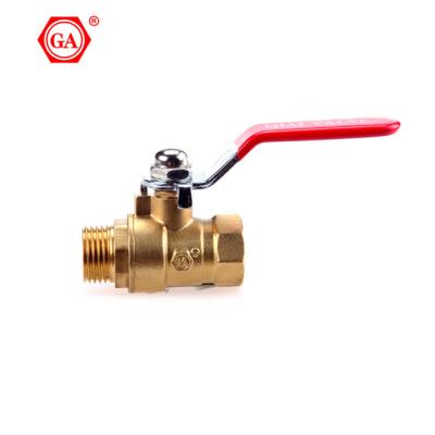 China Other QIAI/GA BRAND BRASS MATERIAL MALE AND FEMALE BALL VALVE for sale