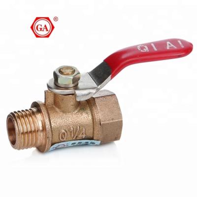 China For Cold And Hot Brass Ball Valves High Quality Brass Ball Valves System GA Gas Pipeline Water Ball Valves Male And Female Thread for sale