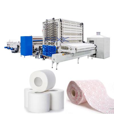 China FEXIK Factory High Speed ​​Toilet Paper Kitchen Towel Roll Direct Rewind Machine for sale