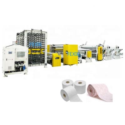 China Factory CE High Speed ​​Fully Automatic Toilet Paper Roll Paper Making Machine Production Line for sale