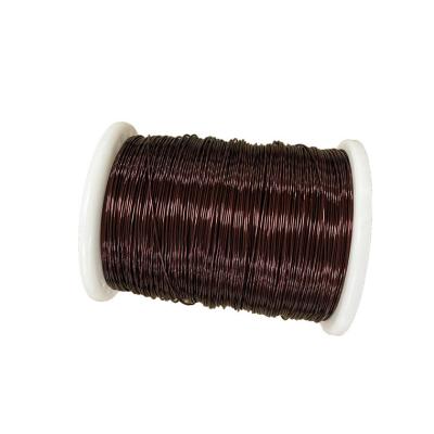 China Round Enamel Insulated Copper Wire 0.10mm - 2.20mm Thermal Class 155 PEFN Single for sale