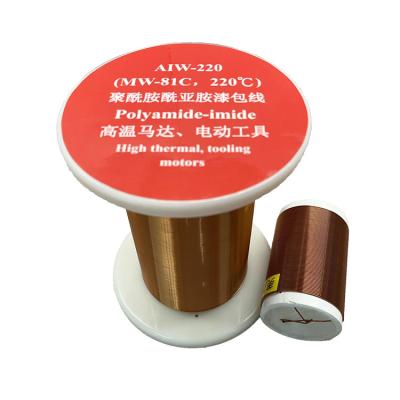 중국 Red Enamel Magnet Wire Thermal Grade 180 Diameter 0.071mm - 0.71mm 판매용