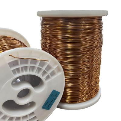 China 155C Temperature Grade Enamelled Round Copper Wire Customizable Color Options Enamel Insulation Material for sale