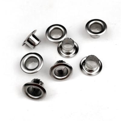 China 5000 PCS 4.5mm Nickel Free Inner Diameter Silver Metal Eyelets Paint Pores Bags Decorative Fish Eye Closure Holes for sale