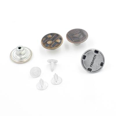 China 15mm17mm viable 20mm jeans button metal buckle buttons can be customized designs and styles mixed styles mixed colors for sale