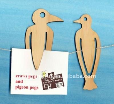 China Europe Bird Shape Wood Bookmark - Custom Wood Laser Cut for sale