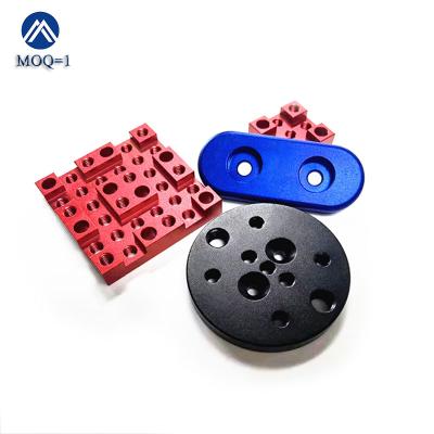 China Auto Custom Micro CNC Aluminum Parts CNC Turning Milling Machining Maintenance Part With Black Red Blue Sandblasting Anodizing for sale