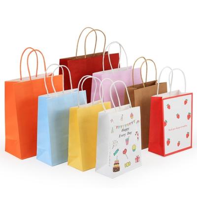 China Recycled Materials Wholesale Promotional Custom Wholesale Gift Packaging Retail Logo Wedding Gift Bags For Guest for sale