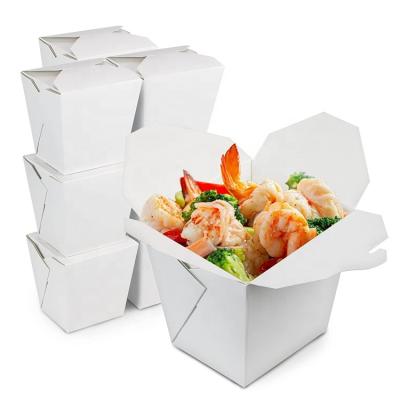 China Recyclable 226oz Custom Snack Boxes Chinese Removal Food Boxes Guangdong Paper Lunch Box for sale