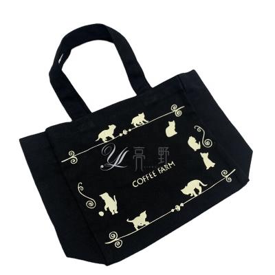 China Japanese Fashion Handbag Cosmetic Bag Black Cat Bag Lunch Bag Snack Package Purse for sale