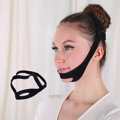 China cheap price of Anti Snoring Slimming Elastic Chin Lifting Belts Face Stop Chin Strap Anti Snoring Belt for sale