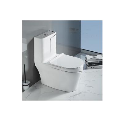 China Multi Color Ceramic Siphonic Washdown One-Piece Double-Flow Rimless Toilet for sale